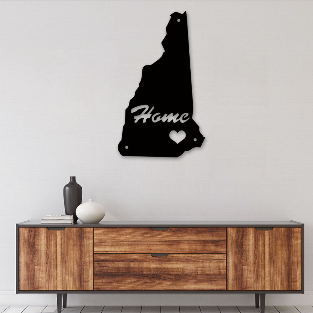 New Hampshire Home Is Best - Led Light Metal - Owls Matrix LTD