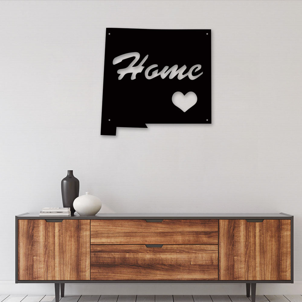 New Mexico Home Is My Love - Led Light Metal - Owls Matrix LTD