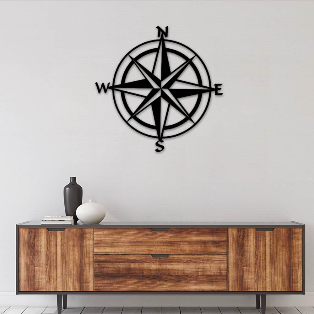 Nautical Compass So Simple - Led Light Metal - Owls Matrix LTD