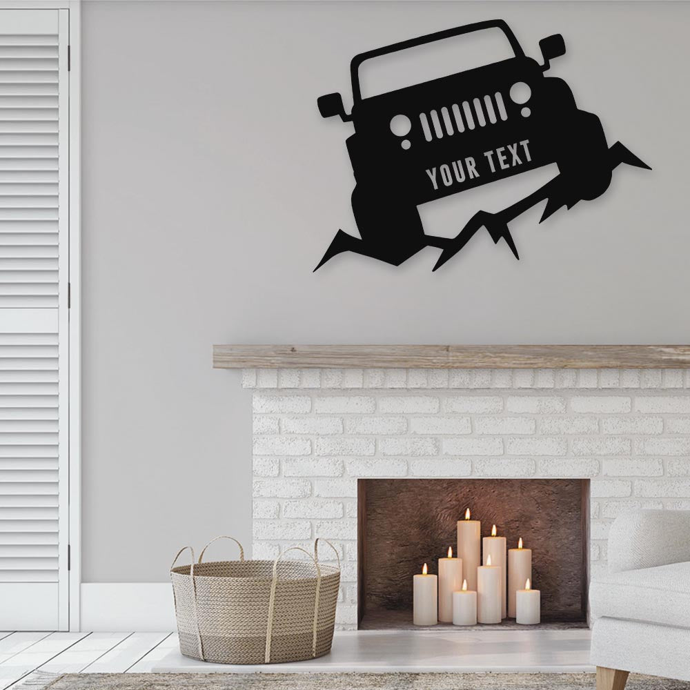 Jeep Off Road Personalized - Led Light Metal - Owls Matrix LTD