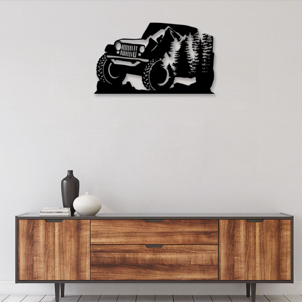 Jeep Mountain Style Type - Led Light Metal - Owls Matrix LTD