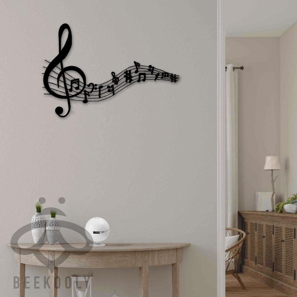 Music Notes - Led Light Metal - Owls Matrix LTD
