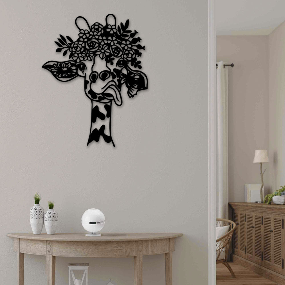 Giraffe Flower - Led Light Metal - Owls Matrix LTD