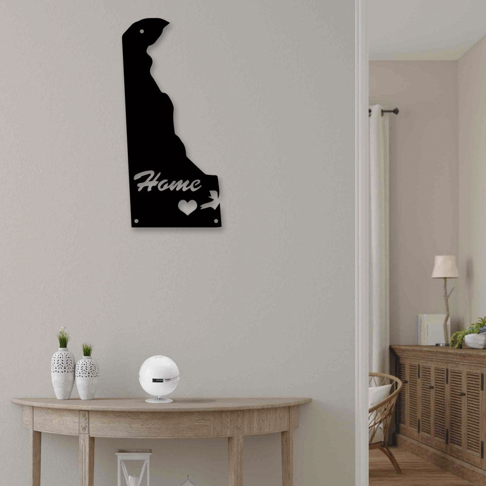 Delaware Where I Live - Led Light Metal - Owls Matrix LTD