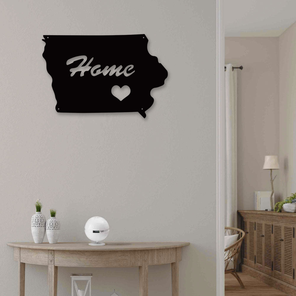 Iowa Home Is My Life - Led Light Metal - Owls Matrix LTD