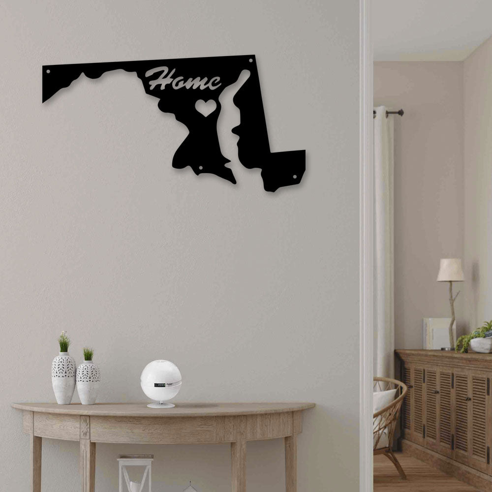 Maryland I Love Maryland - Led Light Metal - Owls Matrix LTD