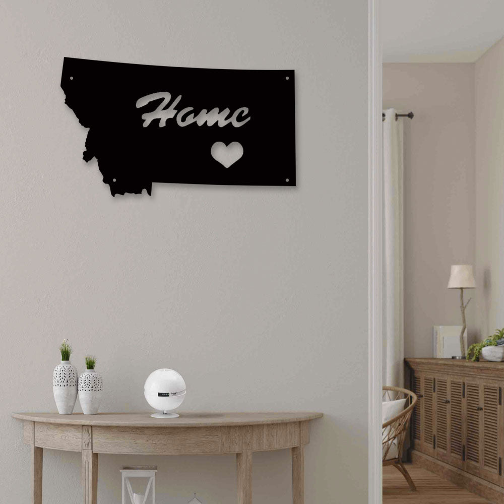 Montana Is My Home - Led Light Metal - Owls Matrix LTD