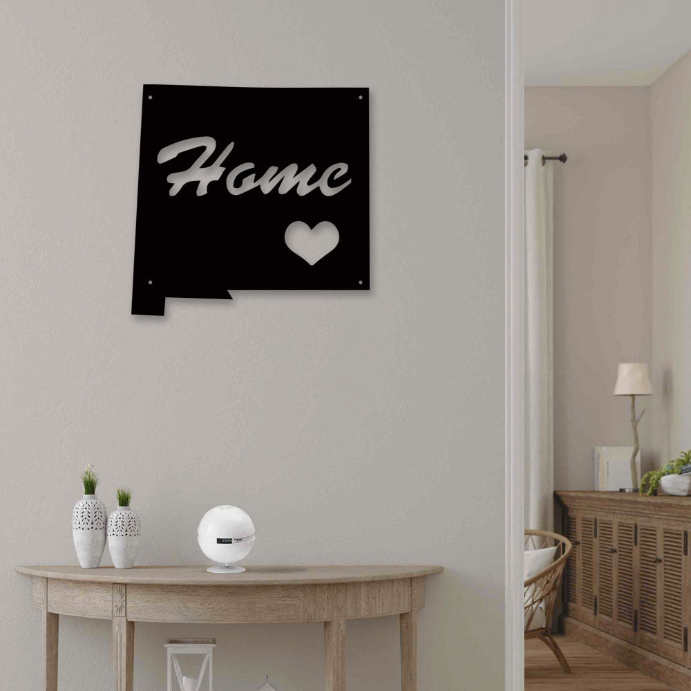 New Mexico Home Is My Love - Led Light Metal - Owls Matrix LTD