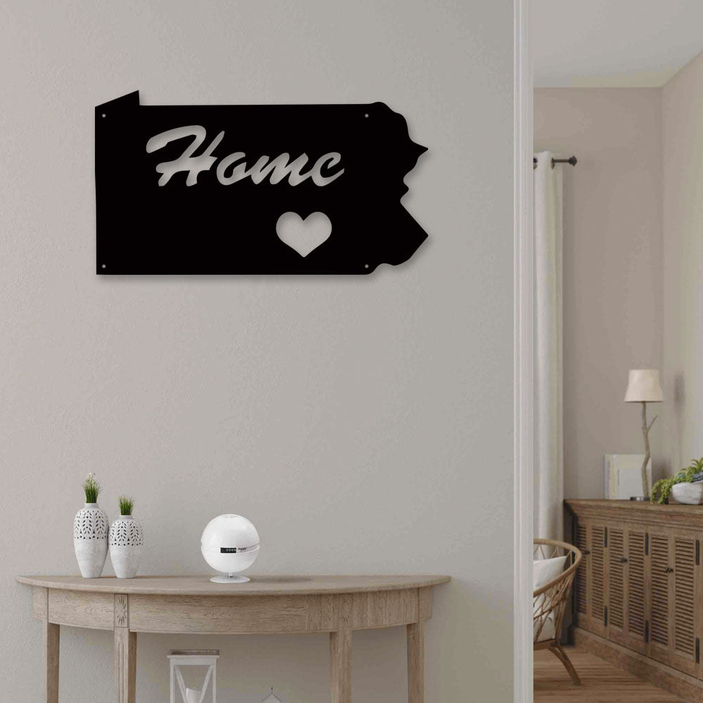 Pennsylvania Love My Hometown - Led Light Metal - Owls Matrix LTD