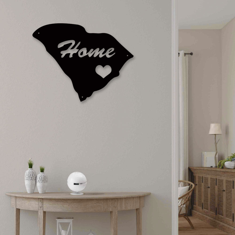 South Carolina Home Is My Life - Led Light Metal - Owls Matrix LTD