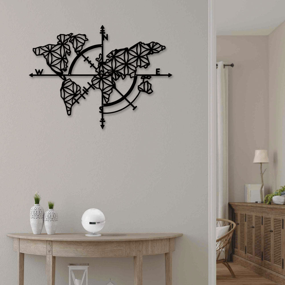 Camping Map Of Life - Led Light Metal - Owls Matrix LTD