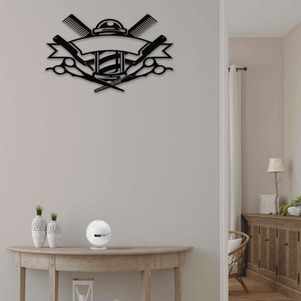 Barber Shop - Led Light Metal - Owls Matrix LTD