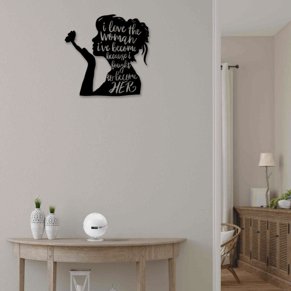 Woman Strong Woman In Life - Led Light Metal - Owls Matrix LTD