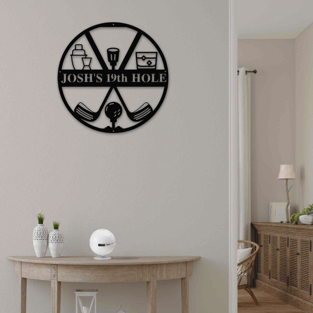 Golf For Modern Life Personalized - Led Light Metal - Owls Matrix LTD