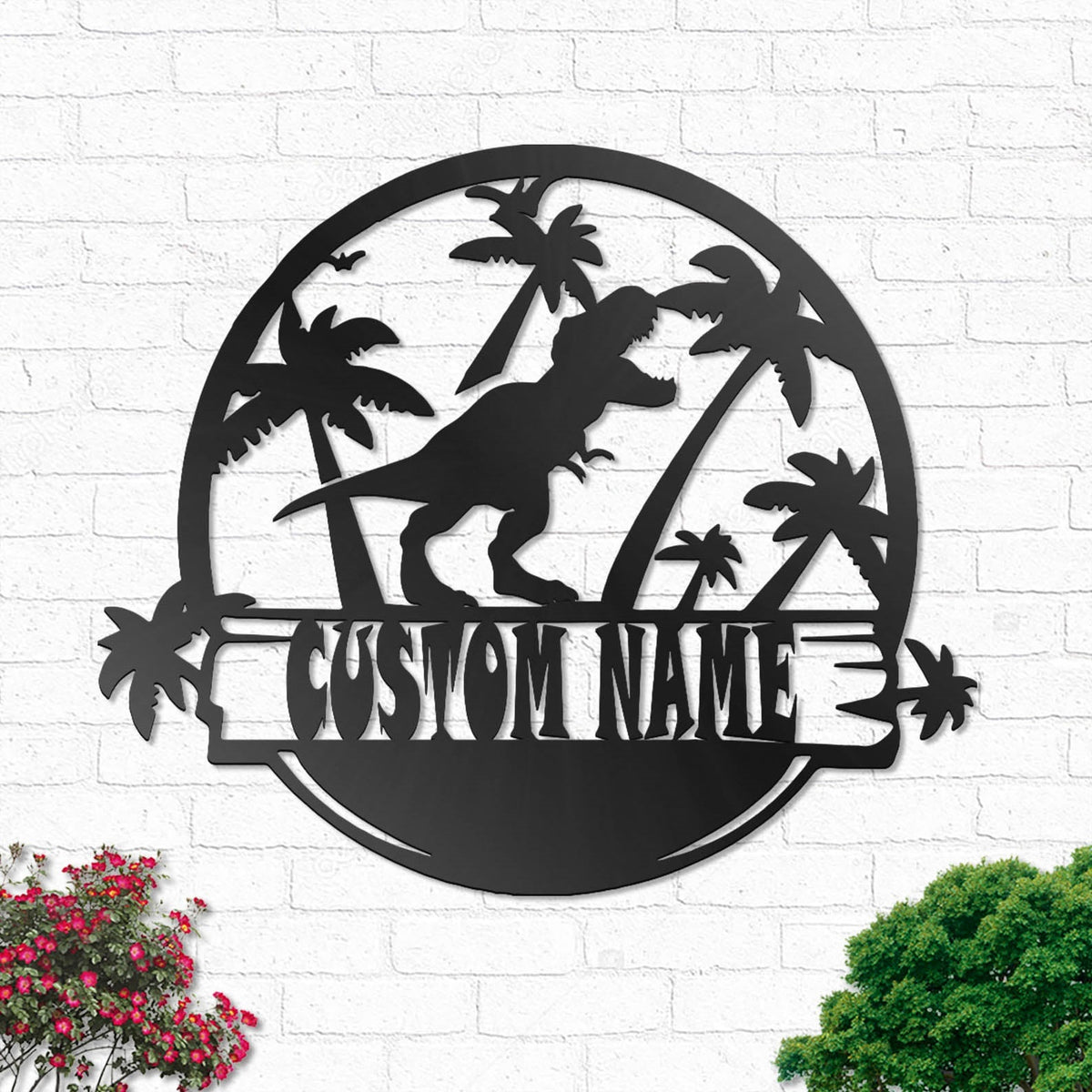 T-rex Tyrannosaurus Dinosaur Style - Led Light Metal - Owls Matrix LTD