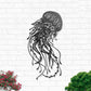 Jellyfish Floral Sculpture Style - Led Light Metal - Owls Matrix LTD