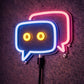 Neon Chat Bubble LED Sign – Modern Speech Bubble Wall Light for Bedroom & Gaming Room
