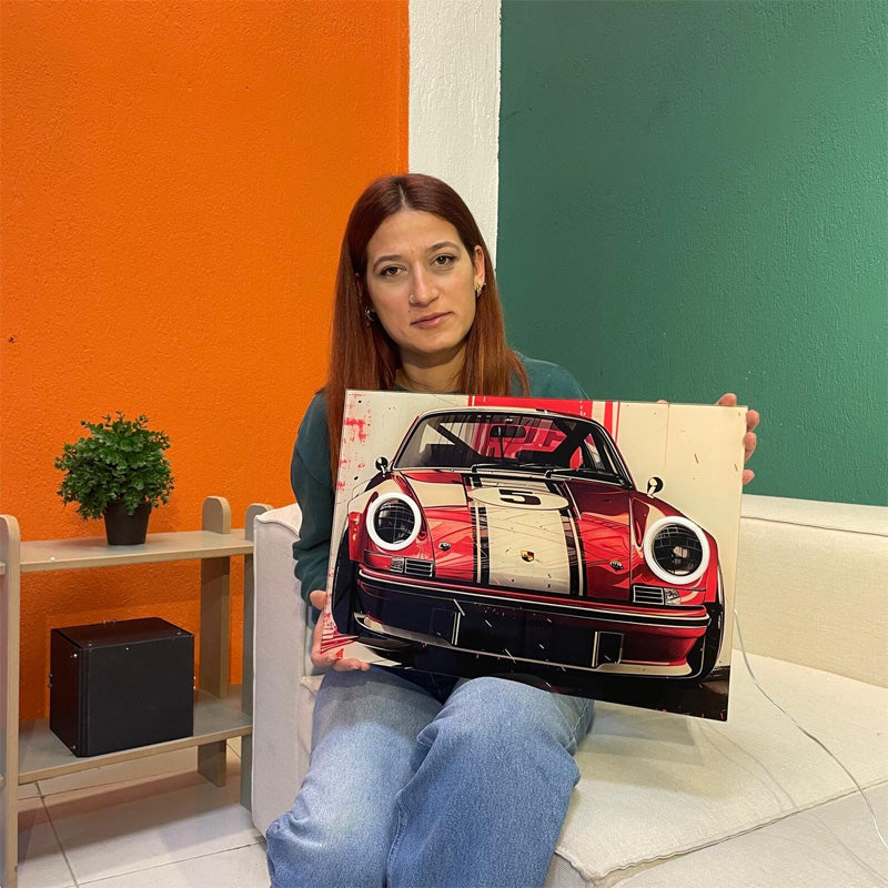 Neon LED Car Sign – Acrylic Wall Decor (Includes Mounting)