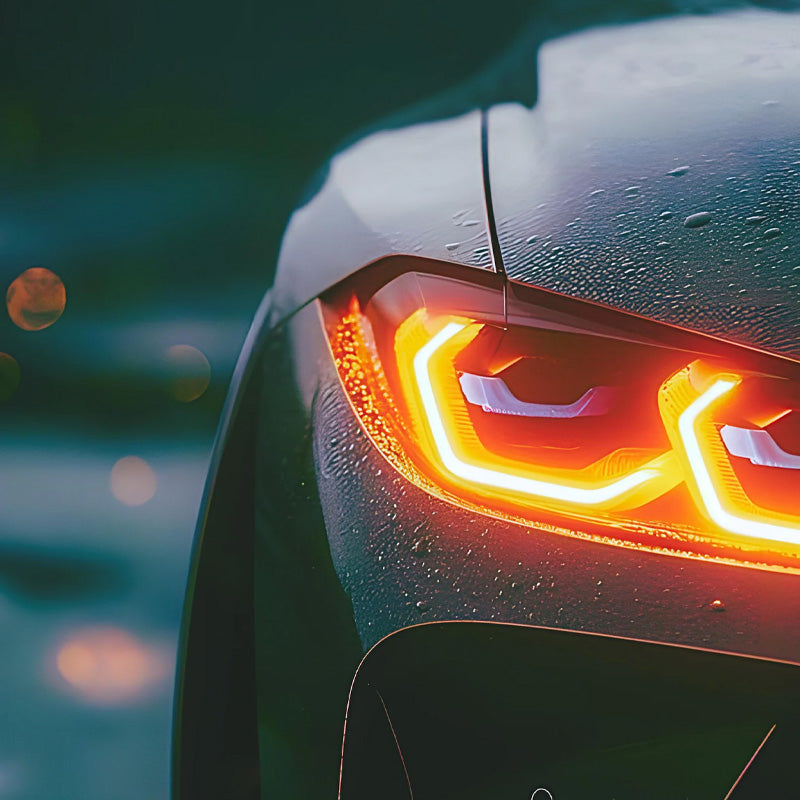 Neon LED Car Wall Art (UV Printed) – Modern Man Cave Decor