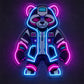 Neon Sign Gift For Men - Cyber Panda LED Wall Light
