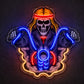 Neon Sign Gift For Men - Skull Biker LED Wall Light
