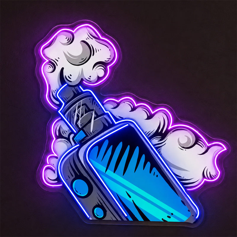 Neon Sign Gift For Men - Vapor Cloud LED Wall Light

