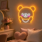 Neon Sign Gift Ideas for Women - Cute Bear Wall Light