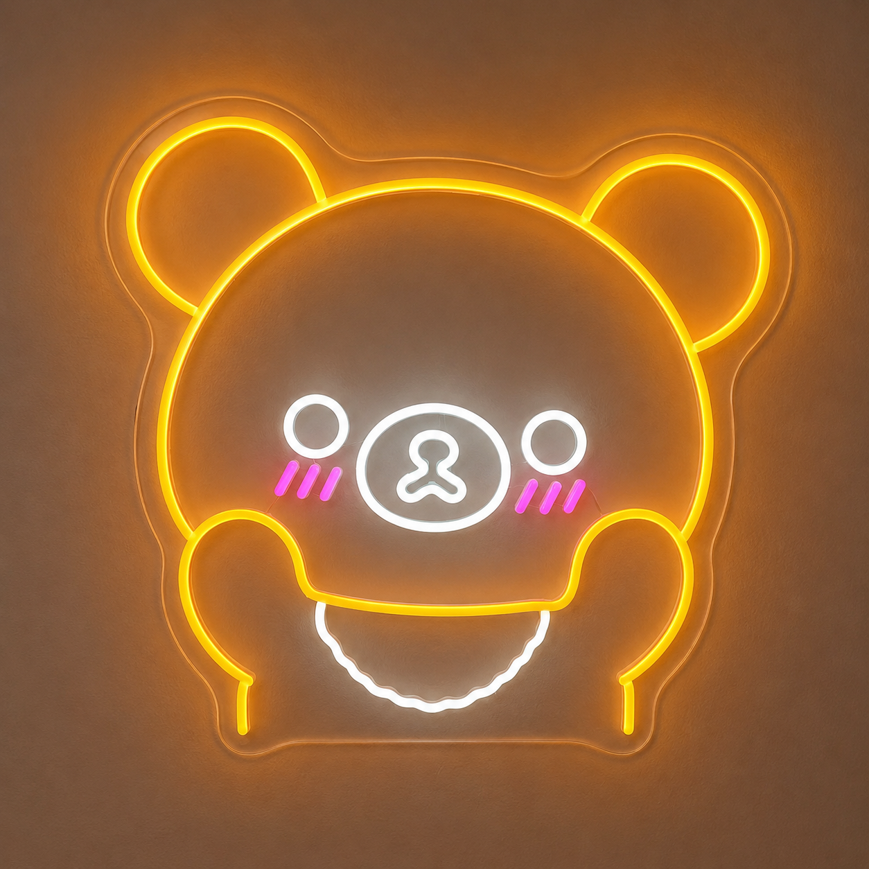 Neon Sign Gift Ideas for Women - Cute Bear Wall Light
