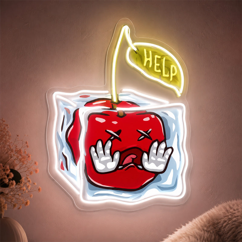 Neon Sign Gift Ideas for Women - Frozen Apple Glow
