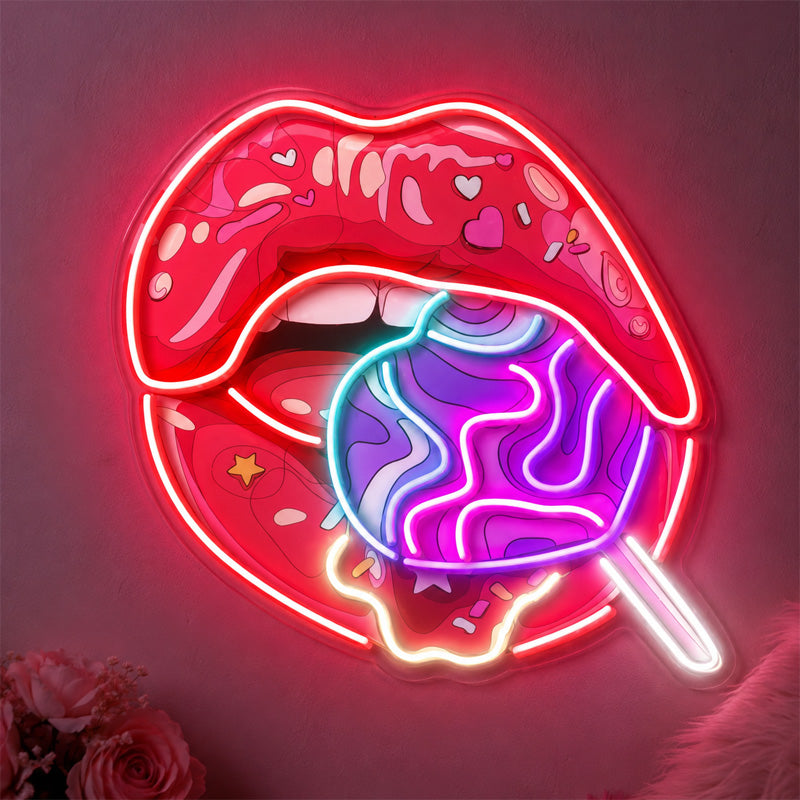 Neon Sign Gift Ideas for Women - Sweet Lips Glow
