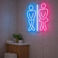 Neon Sign for Bathroom Decor – Funny Men Women LED Light
