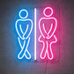Neon Sign for Bathroom Decor – Funny Men Women LED Light
