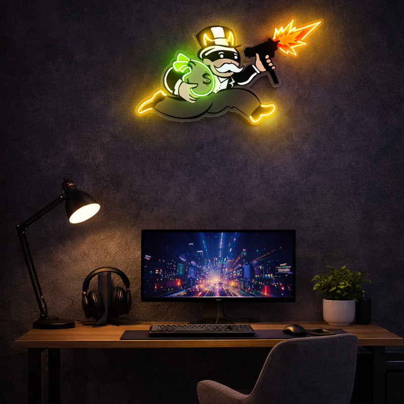 Neon Sign for Home Office – Money Boss LED Decor