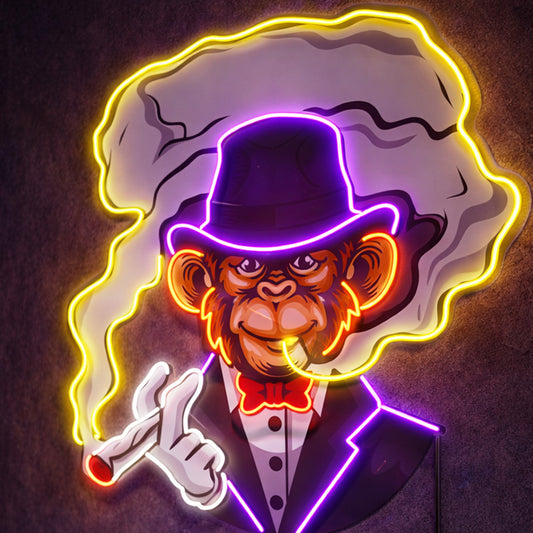 Neon Sign for Home Office – Monkey Boss LED Decor
