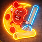 Neon Signs For Kitchen - LED Pizza Chef Wall Light Decor