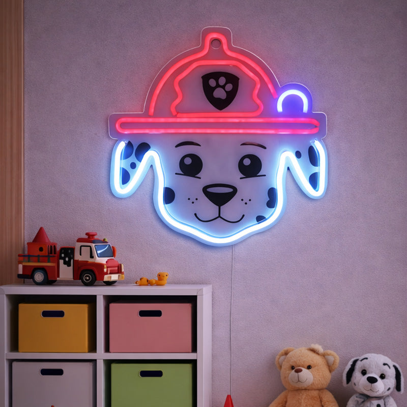 Neon Signs for Kids Room – Fire Dog LED Decor