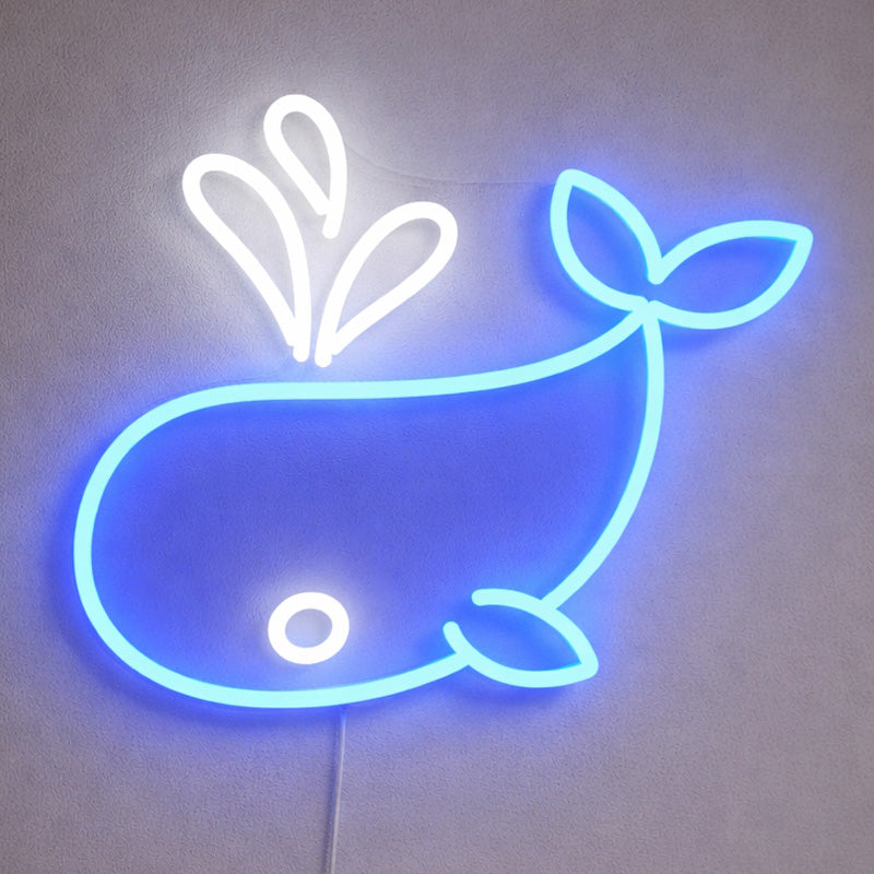 Neon Signs for Kids Room – Whale LED Wall Decor