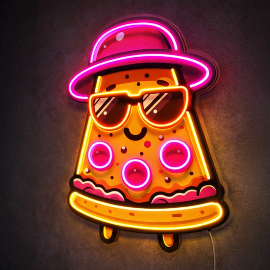 Neon Signs for Living Room Wall - Cool Pizza LED Light
