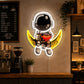 Neon Sign For Coffee Shop - Astronaut Coffee LED Sign