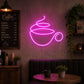 Neon Sign For Coffee Shop - Pink Coffee Cup Decor