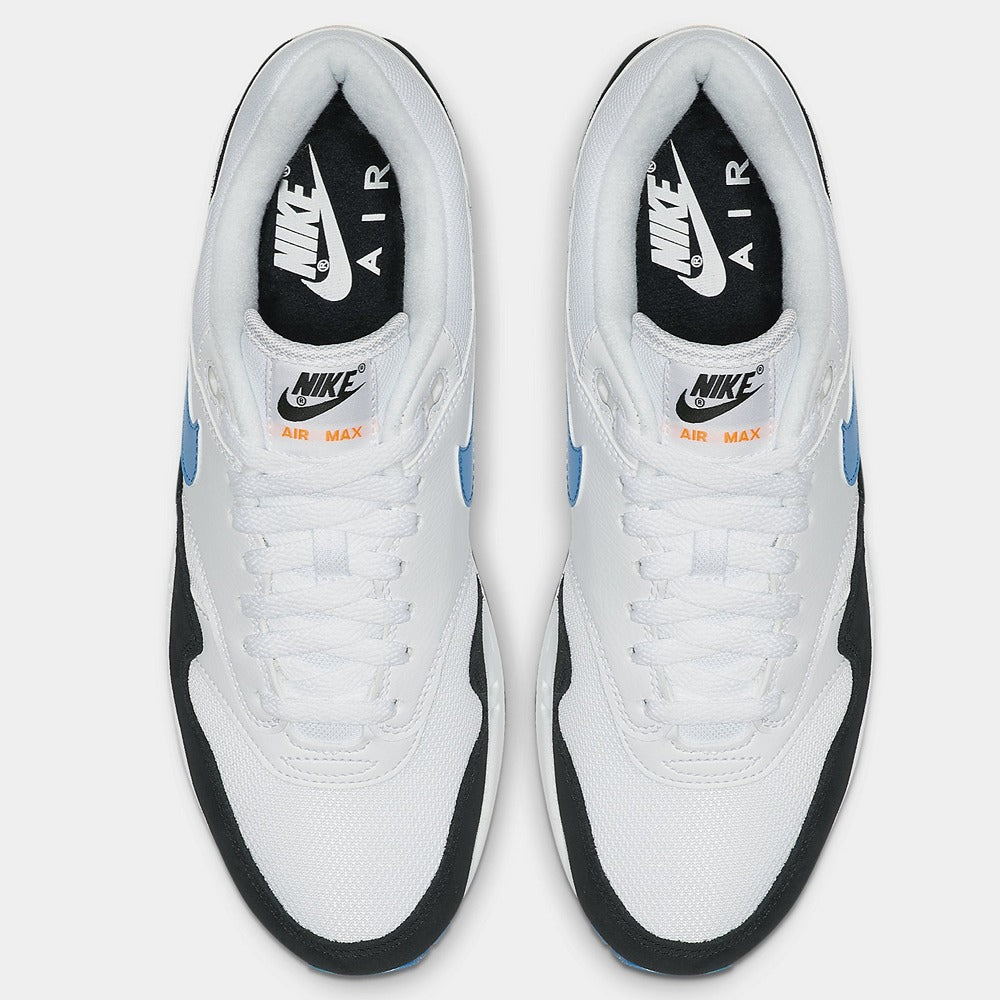 Nike Air Max 1 White-Photo Blue-Black-Total Orange AH8145-112