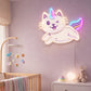 Nursery Neon Sign Night Light - Flying Unicorn Cat
