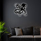 Octopus With Anchor - Led Light Metal - Owls Matrix LTD