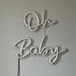 Oh Baby Neon Sign – Aesthetic LED Wall Decor for Bedroom, Nursery & Baby Shower