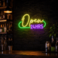 Open 24HRS Flashing RGB LED Neon Sign - Bar Wall Decor