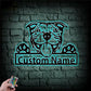 Personalized American Pit Bull, Metal Wall Signs With RGB Led Light