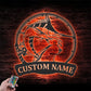 Personalized Atlantic Blue Marlin Fishing Metal Wall Signs With RGB Led Light