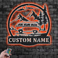 Personalized Camper Van Metal Wall Signs With RGB Led Light
