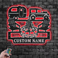 Personalized Camping Car Metal Wall Signs With RGB Led Light