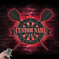 Personalized Dartboard Dart Game Metal Wall Signs With RGB Led Light